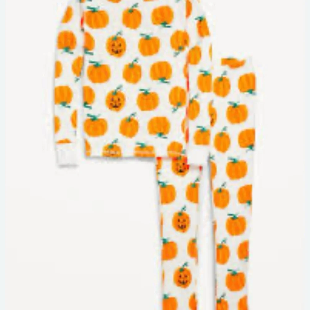 Old Navy‎ kids unisex extra large (12) snug fit pajama set pumpkin patch print